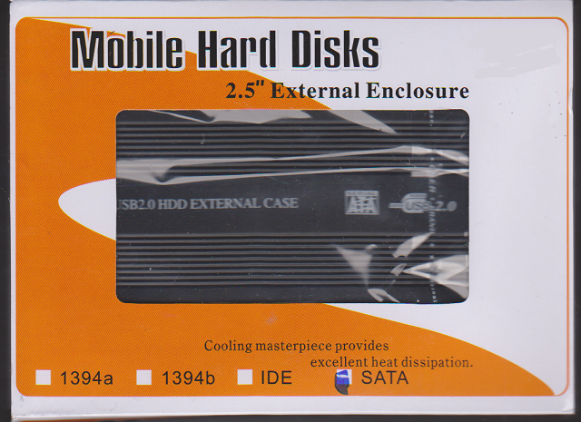 2.5 inch Hard Disk enclosure.